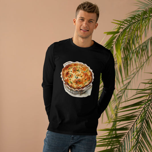 Men’s Base Longsleeve Tee - British Food - Savory Classics and Traditional Delights