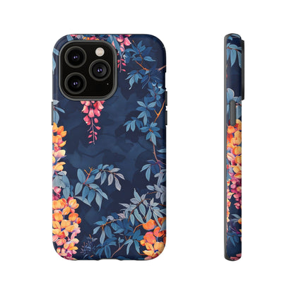 Floral iPhone Case, Tough Phone Cover, Gift for Her, Nature Lover Accessory, Spring Decor, Unique Floral Design