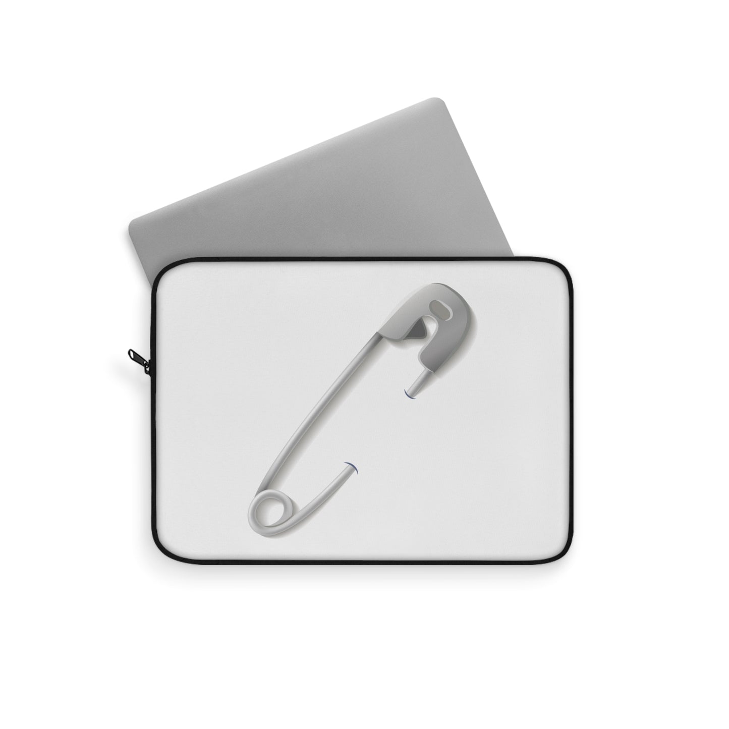 Minimalist Laptop Sleeve with Safety Pin Design, Modern Tech Accessory, Gift for Students, Stylish Protection for Laptops