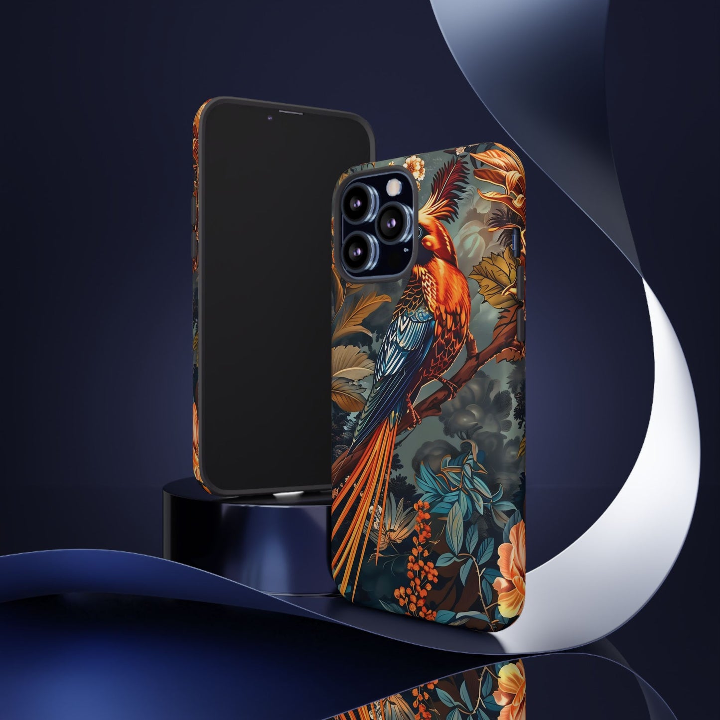 Vibrant Phone Case with Exotic Bird Design, Floral Phone Cover, Tough Case for Nature Lovers, Unique Gift Idea, Phone Accessory, [...]
