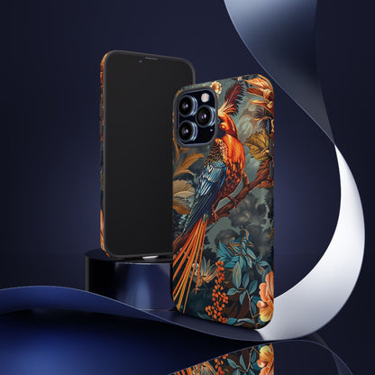 Vibrant Phone Case with Exotic Bird Design, Floral Phone Cover, Tough Case for Nature Lovers, Unique Gift Idea, Phone Accessory, [...]