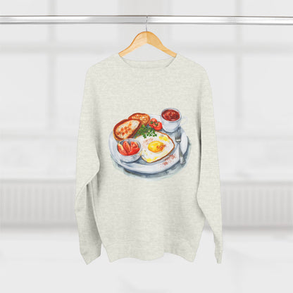 Unisex Crewneck Sweatshirt - British Royal Breakfast Elegant and Opulent Morning Feast