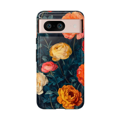 Floral Phone Case - Tough Cases, Stylish Protection, Gift for Flower Lovers, Customizable Cover, Floral Design Mobile Accessory