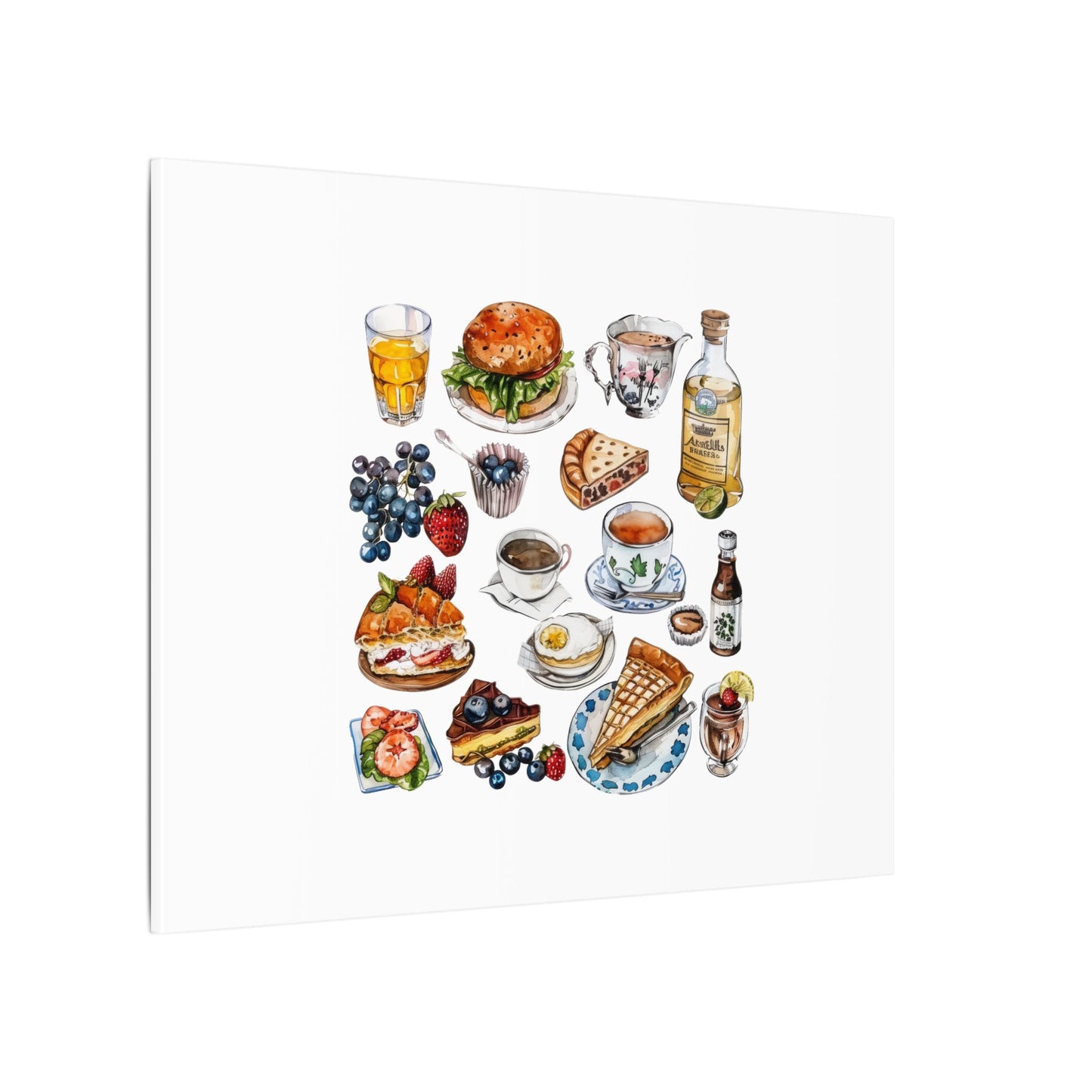 Breakfast Feast Canvas Print, Food Art, Kitchen Decor, Gifting for Food Lovers, Brunch Vibes, Wall Art
