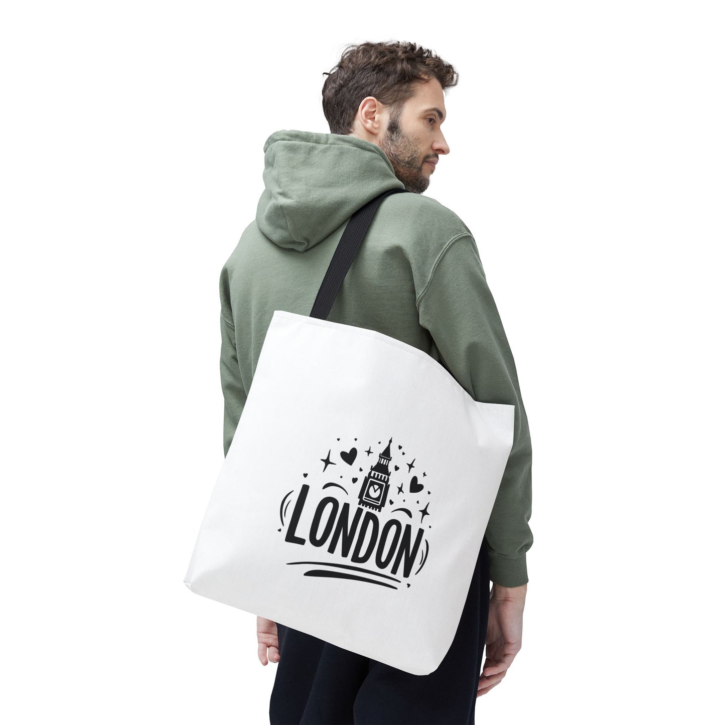 London-Themed Tote Bag | Stylish, Unique Bag for Travelers, Beach, Shopping, Gifts, or Everyday Use