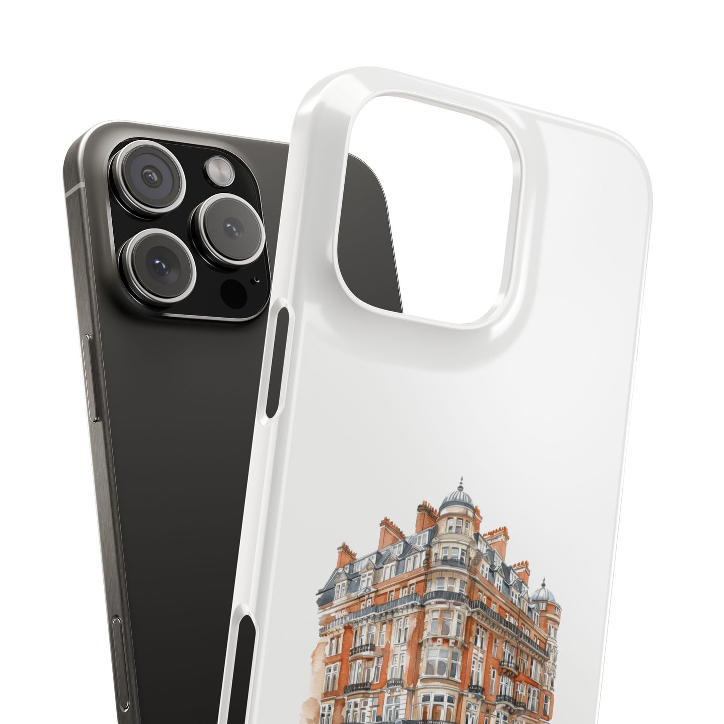 Chic Architectural Slim Phone Cases, Stylish Phone Covers, Unique Cityscape Cases, Gift for Urban Lovers, Trendy Smartphone Accessories