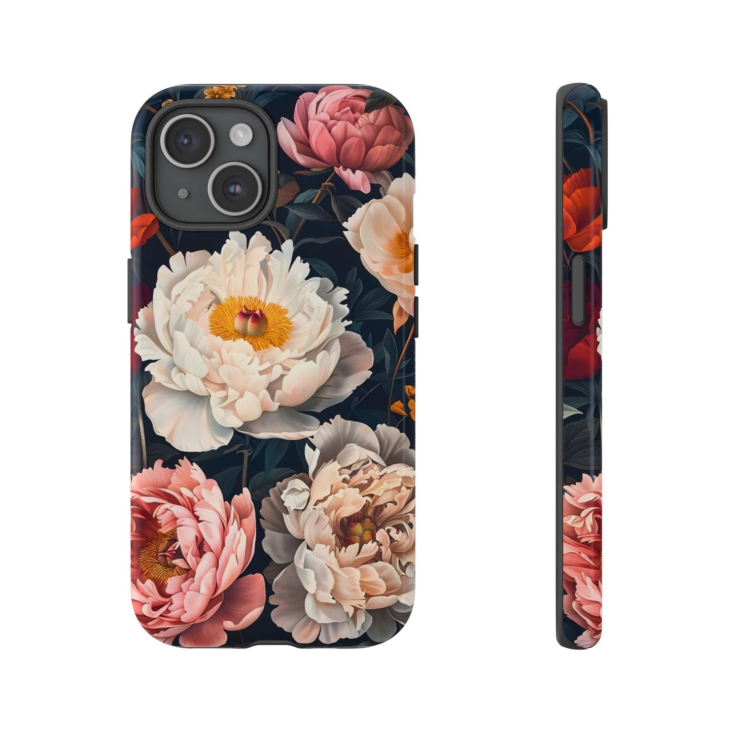 Floral Phone Case, Tough Phone Cover, Flower Design, Unique Gift for Her, Trendy Accessory, Spring Decor