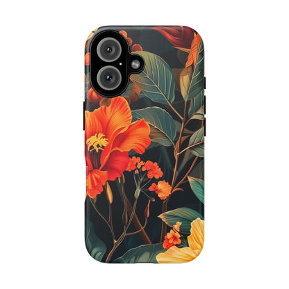 Colorful Floral Phone Case, Tough Cases, Vibrant Smartphone Cover, Gift for Nature Lovers, Summer Vibes, Unique Phone Accessory