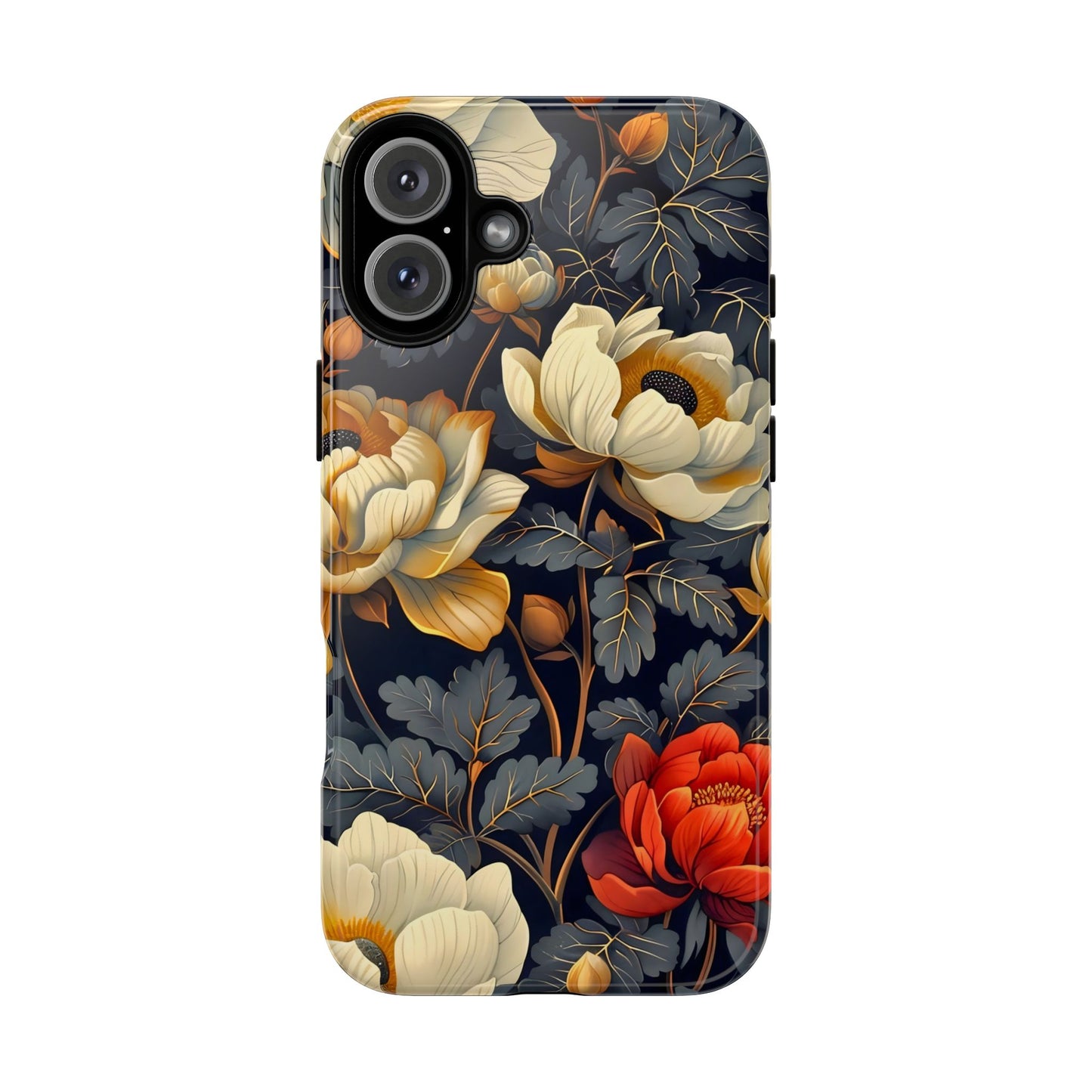 Floral Phone Case - Tough Cases, Stylish Mobile Cover, Flower Design, Holiday Gift, Trendy Accessory, Eco-Friendly Case