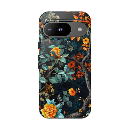 Floral Phone Case | Tough Cases, Protective Cover, Gift for Her, Autumn Vibes, Floral Phone Accessory, Unique Design
