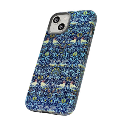 Bird and Floral Pattern Phone Case, Tough Cases, Gift for Nature Lovers, Eco-friendly, Custom Phone Accessories, All-Occasion