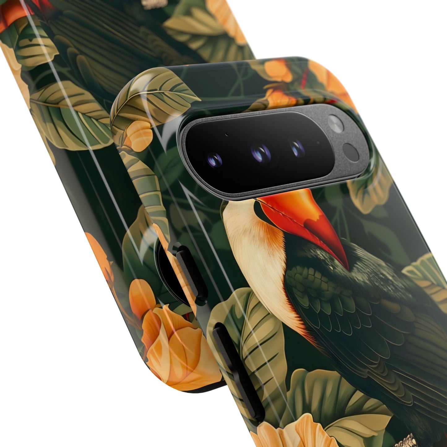 Tropical Toucan Phone Case, Exotic Bird Cover, Nature Lover Gift, Eco-Friendly Design, Customizable Tech Accessory