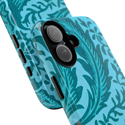 Protective Phone Case with Elegant Teal Design, Tough Cases, Floral Phone Cover, Stylish Smartphone Protection, Gifts for Her, Trendy [...]