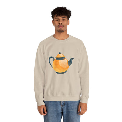 Unisex Heavy Blend™ Crewneck Sweatshirt Trendy - Classic British Tea Kettle