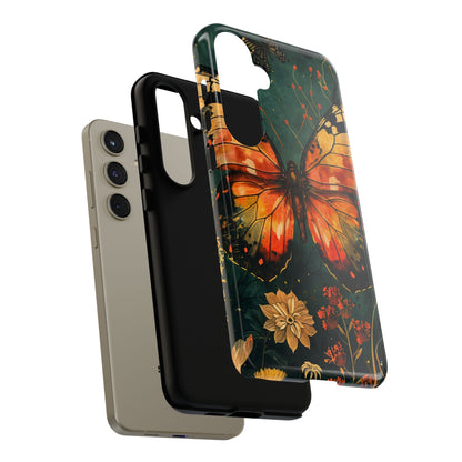 Butterfly Phone Case – Tough Cases for Nature Lovers, Floral Design, Butterfly Art, Unique Gift, Eco-Friendly Protection