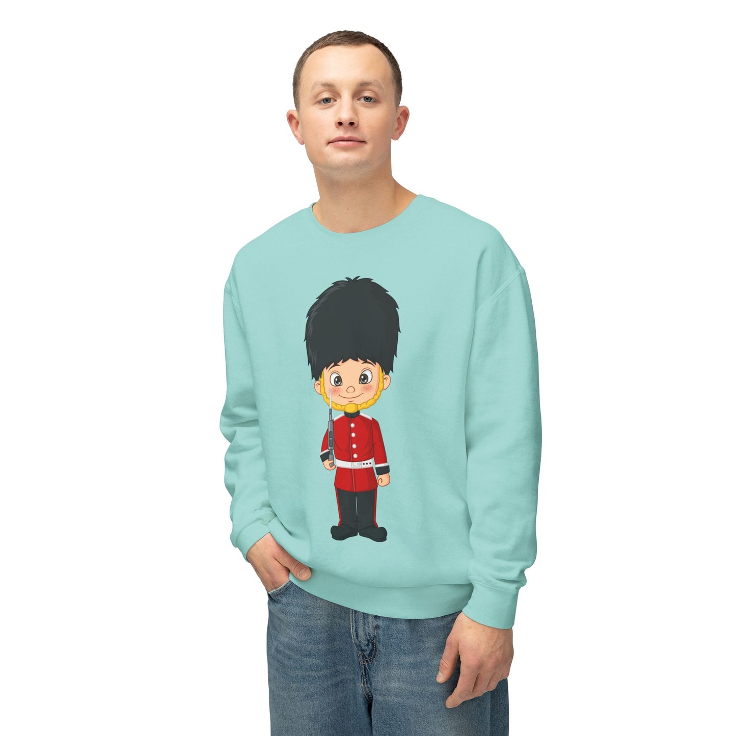 Unisex Lightweight Crewneck Sweatshirt - British Soldier - Classic Military Elegance and Honorable