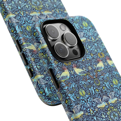 Bird and Floral Pattern Phone Case, Tough Cases, Gift for Nature Lovers, Eco-friendly, Custom Phone Accessories, All-Occasion