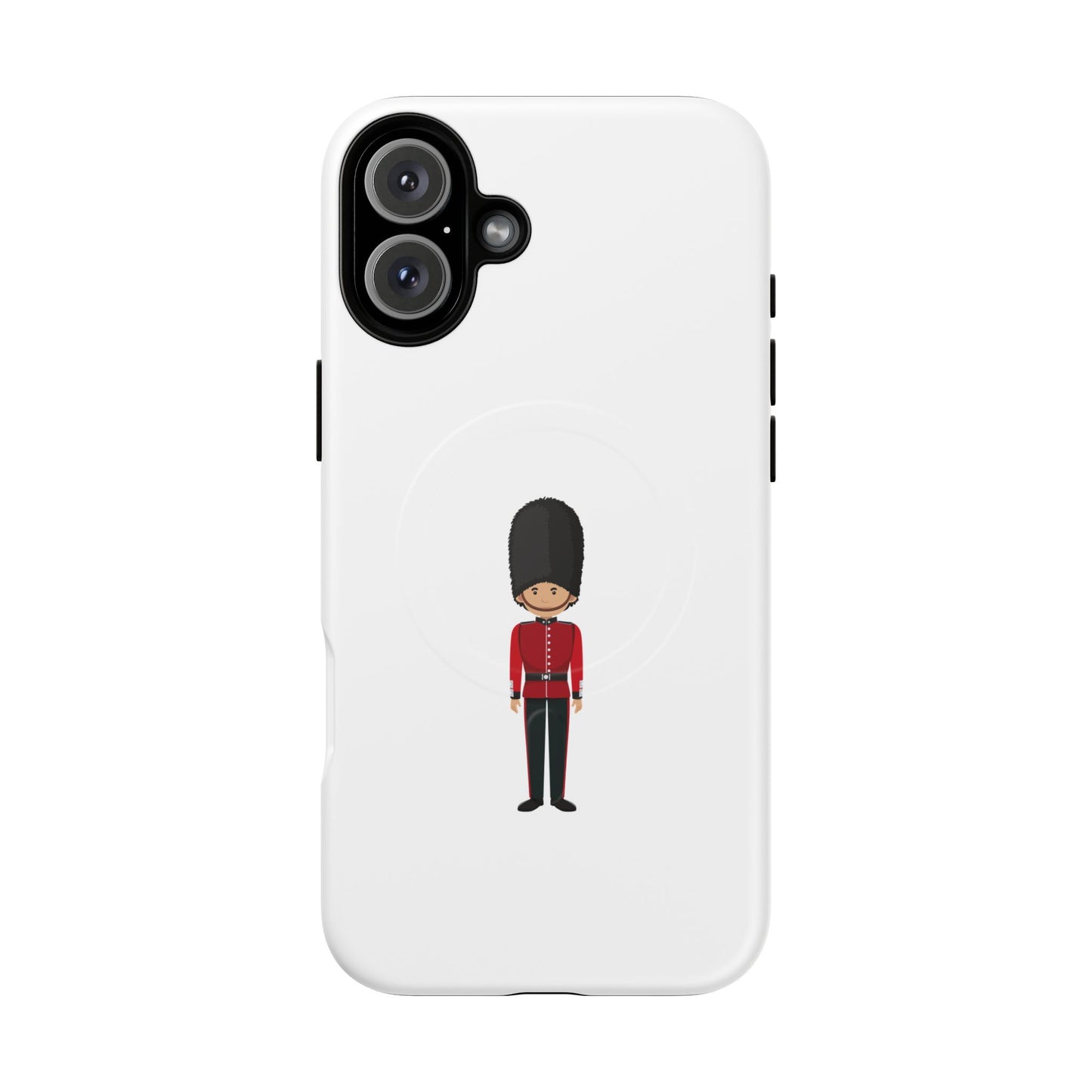 Guard Themed Magnetic Phone Case, Cute Soldier Design, Gift for Kids, Unique Gadget Accessory, Fun Phone Cover