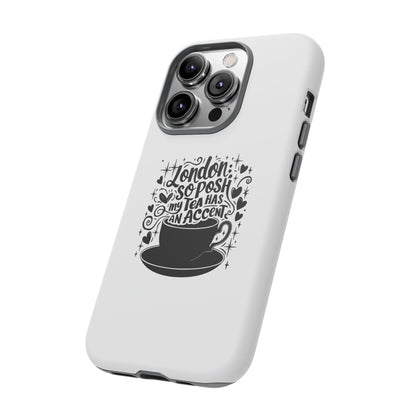 Posh Tea iPhone Case - London Accent Design