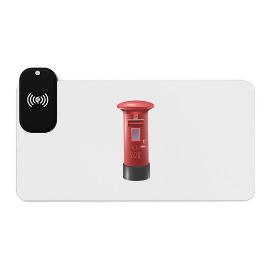 Royal Mailbox - LED Gaming Mouse Pad with Wireless Charging, Gaming Desk Accessory, RGB Decor, PC Gamer Gift, Office Essentials