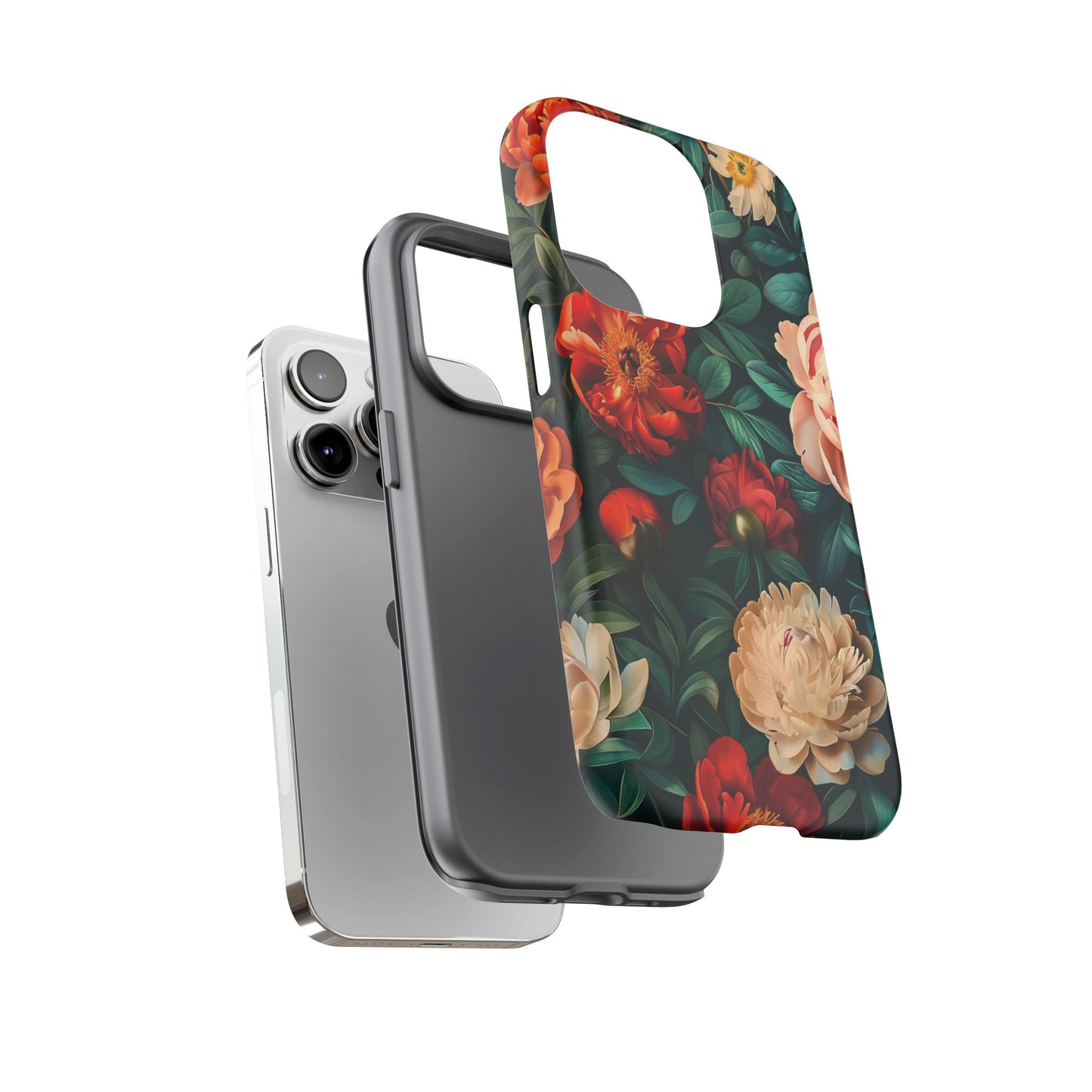 Floral Phone Case - Tough Cases, Vibrant Protection, Gift for Her, Cute Floral Design, Trendy Accessory, Perfect for Spring