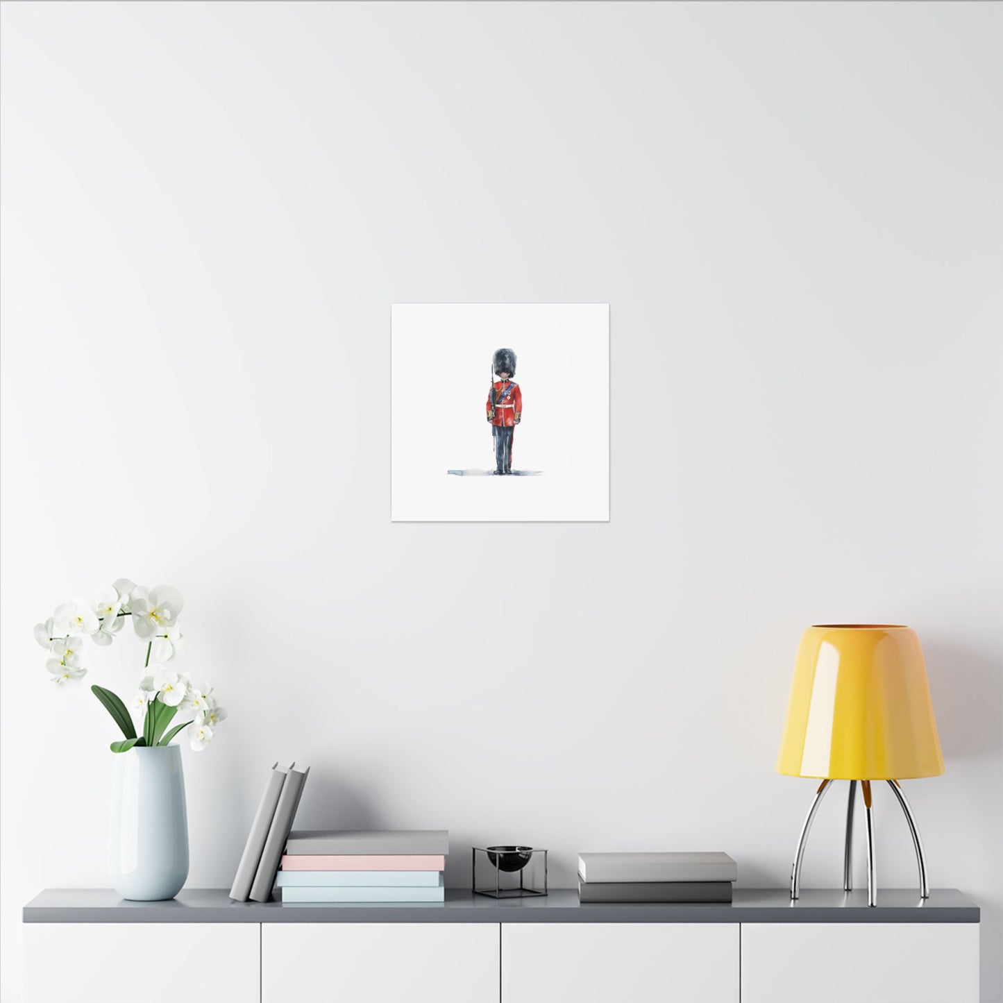 Royal Guard Canvas Art Print, British Soldier Wall Decor, Home Decoration, Gift for History Lovers, Art for Offices, Unique Wall Gallery