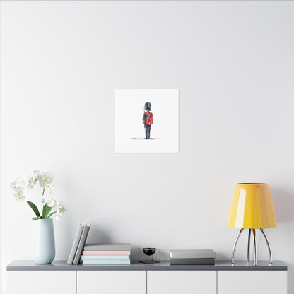 Royal Guard Canvas Art Print, British Soldier Wall Decor, Home Decoration, Gift for History Lovers, Art for Offices, Unique Wall Gallery