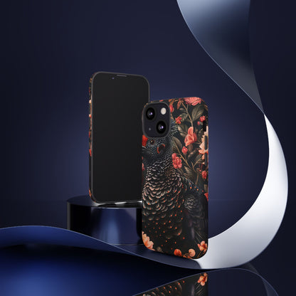 Tough Cases: Floral Design Phone Case, Stylish Protection for Your Phone, Unique Gift for Bird Lovers, Vibrant Floral Art, [...]