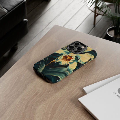 Floral Phone Case - Tough Cases with Orchid Design, Durable Smartphone Cover for Nature Lovers, Floral Gift for Her, Botanical [...]