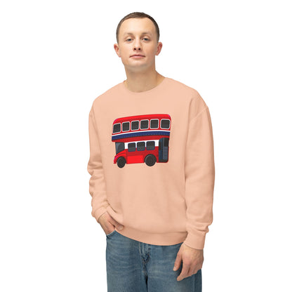 Unisex Lightweight Crewneck Sweatshirt - British English Bus