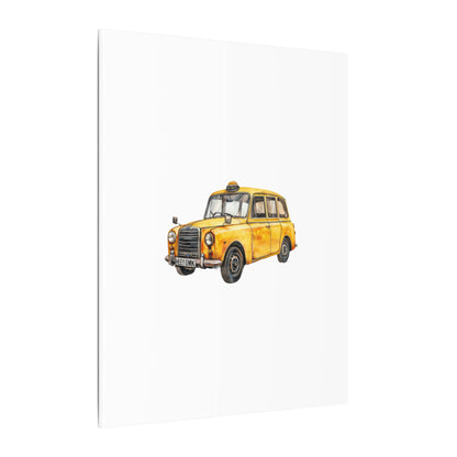 Vintage Taxi Matte Canvas, Stretched, 0.75" (Multi-Size)