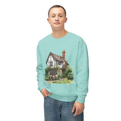 Unisex Lightweight Crewneck Sweatshirt - British Nature Scenic Landscape