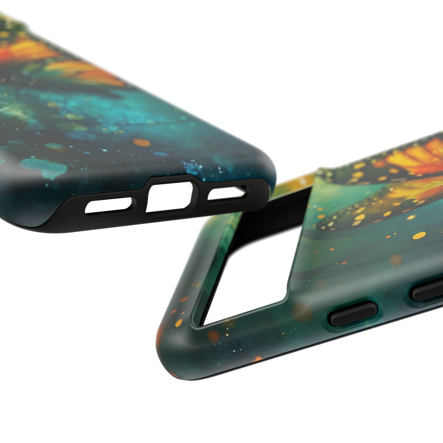 Colorful Butterfly Phone Case, Tough Cases for iPhone and Samsung, Cute Tech Accessories, Nature Lovers Gift, Vibrant Floral Design