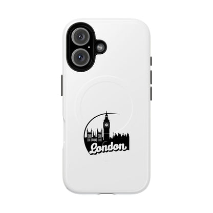 Stylish Tough Magnetic Phone Case with London Skyline, Unique Design, Perfect Gift for Travelers, Phone Protection, Customizable Accessories
