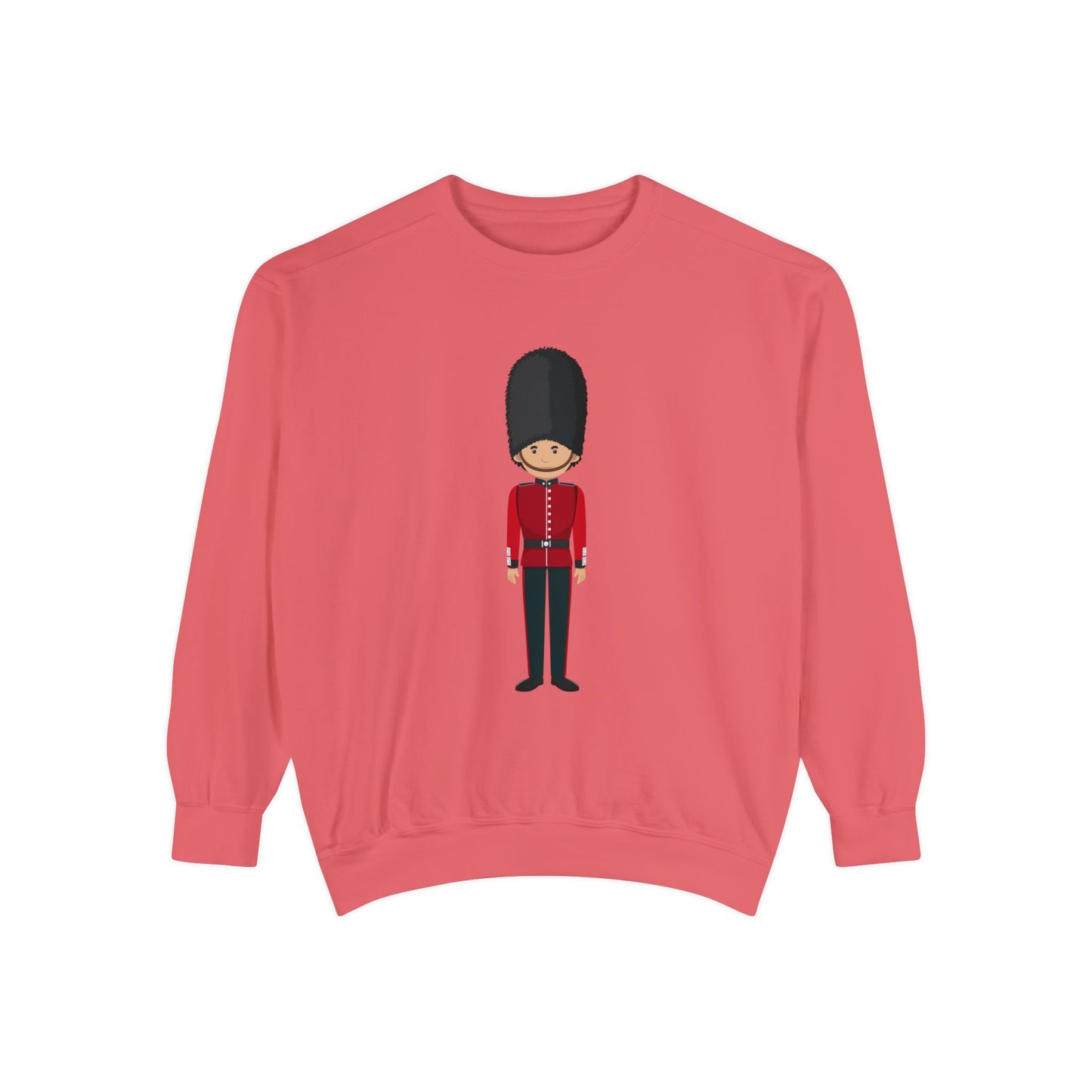 Unisex Garment-Dyed Sweatshirt - British Soldier - Classic Military Elegance and Honorable
