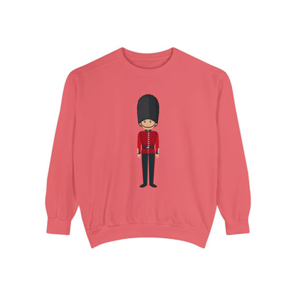 Unisex Garment-Dyed Sweatshirt - British Soldier - Classic Military Elegance and Honorable