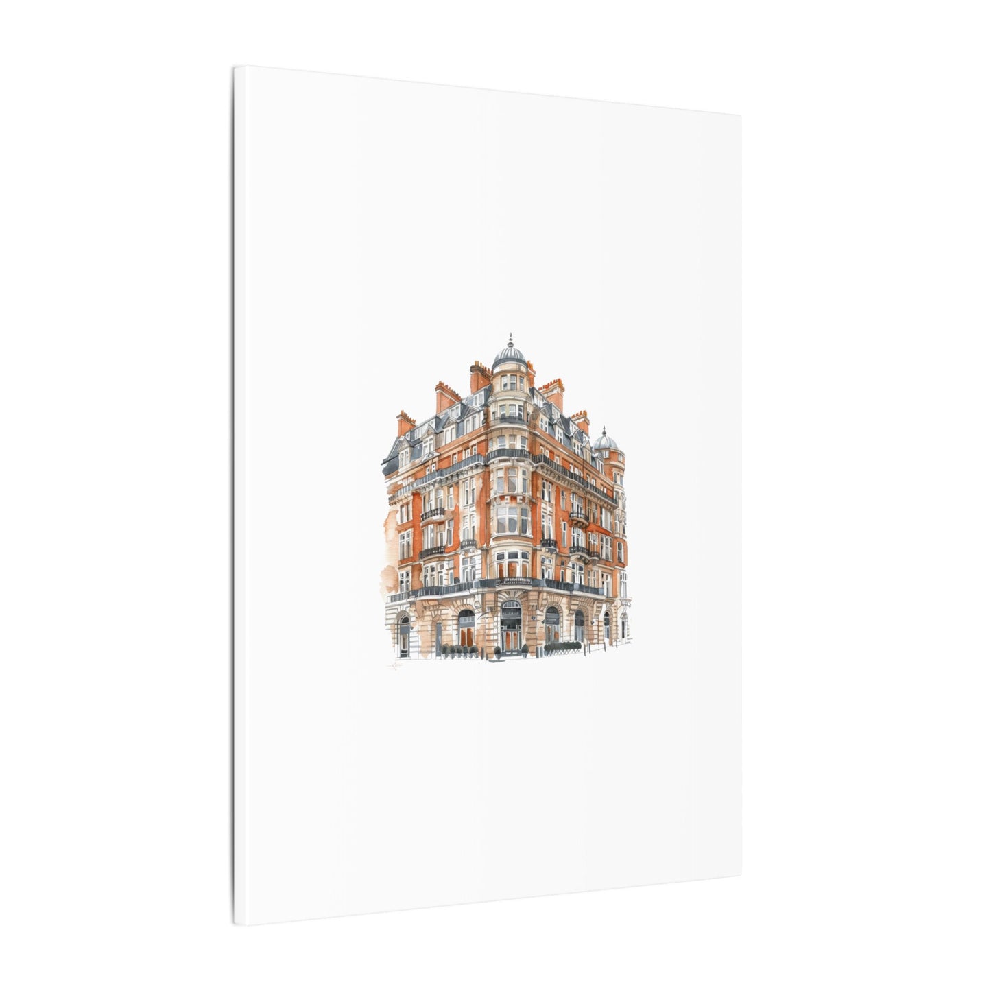 Artistic Matte Canvas Print of Historic Building, Wall Art Decor, Home Interior, Unique Gift, Fine Art, Architecture Lover, Urban Design