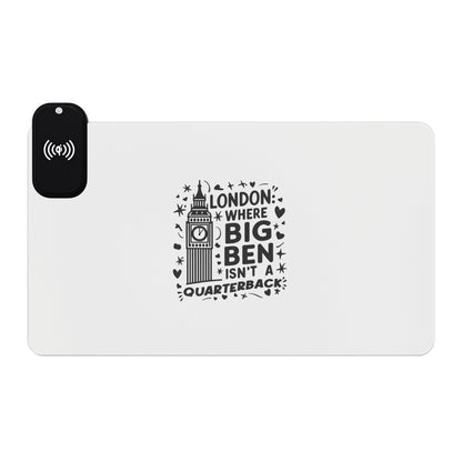 London's Dream - Big Ben - LED Gaming Mouse Pad, Wireless Charging