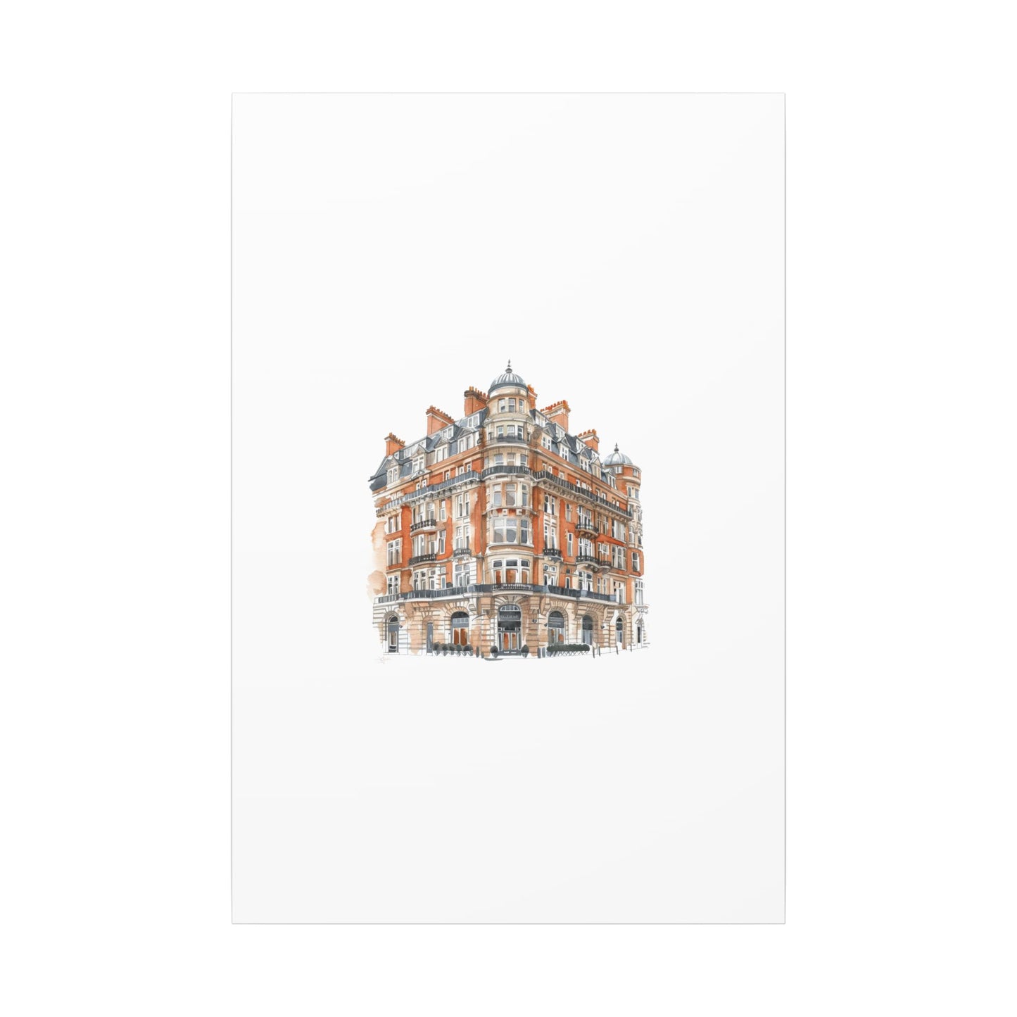 Artistic Matte Canvas Print of Historic Building, Wall Art Decor, Home Interior, Unique Gift, Fine Art, Architecture Lover, Urban Design