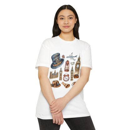 Unisex CVC Jersey T-shirt  - From London to the Countryside - England’s Icons