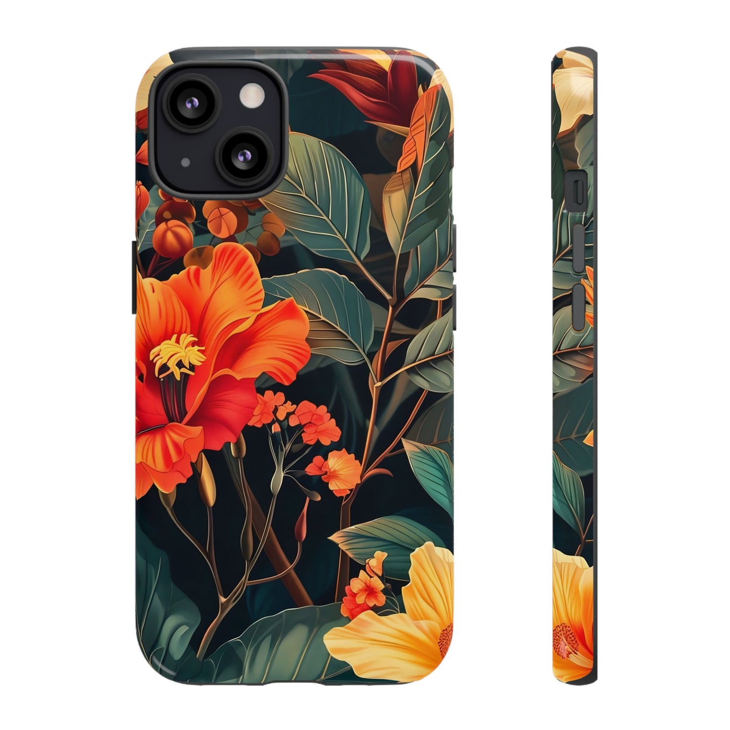 Tough Floral Phone Case | Tropical Vibe, Gift for Nature Lovers, Summer Beach Accessory, Floral Pattern, Trendy Phone Accessories