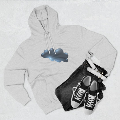 Three-Panel Fleece Hoodie - Serene Cloudscape - Dreamy Cloud Design