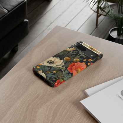 Floral Phone Case - Tough Cases with Vibrant Garden Design, Phone Accessory, Gift for Her, Spring Style, Nature Lover