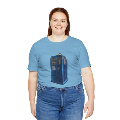 Unisex Jersey Short Sleeve Tee - British Police Public Call Box - Iconic TARDIS