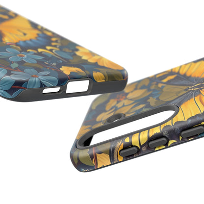 Colorful Butterfly Phone Case, Floral Design, Tough Cases, Protective Cover, Gifts for Nature Lovers, Birthday Present