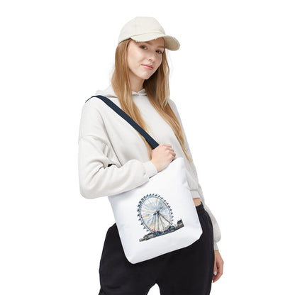 Stylish London Eye Tote Bag - Perfect for Shopping, Travel, or Gifts, Eco-Friendly Shopping Bag, Canvas Carryall, Unique Souvenir