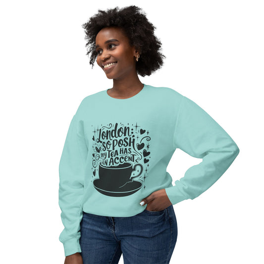 Unisex Lightweight Crewneck Sweatshirt - London's Nostalgic Tea