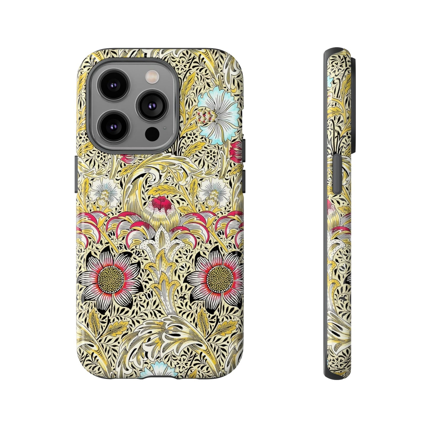 Floral Phone Case - Tough Cases, Floral Design, Stylish, Protective, Unique Gift for Her, Phone Accessories