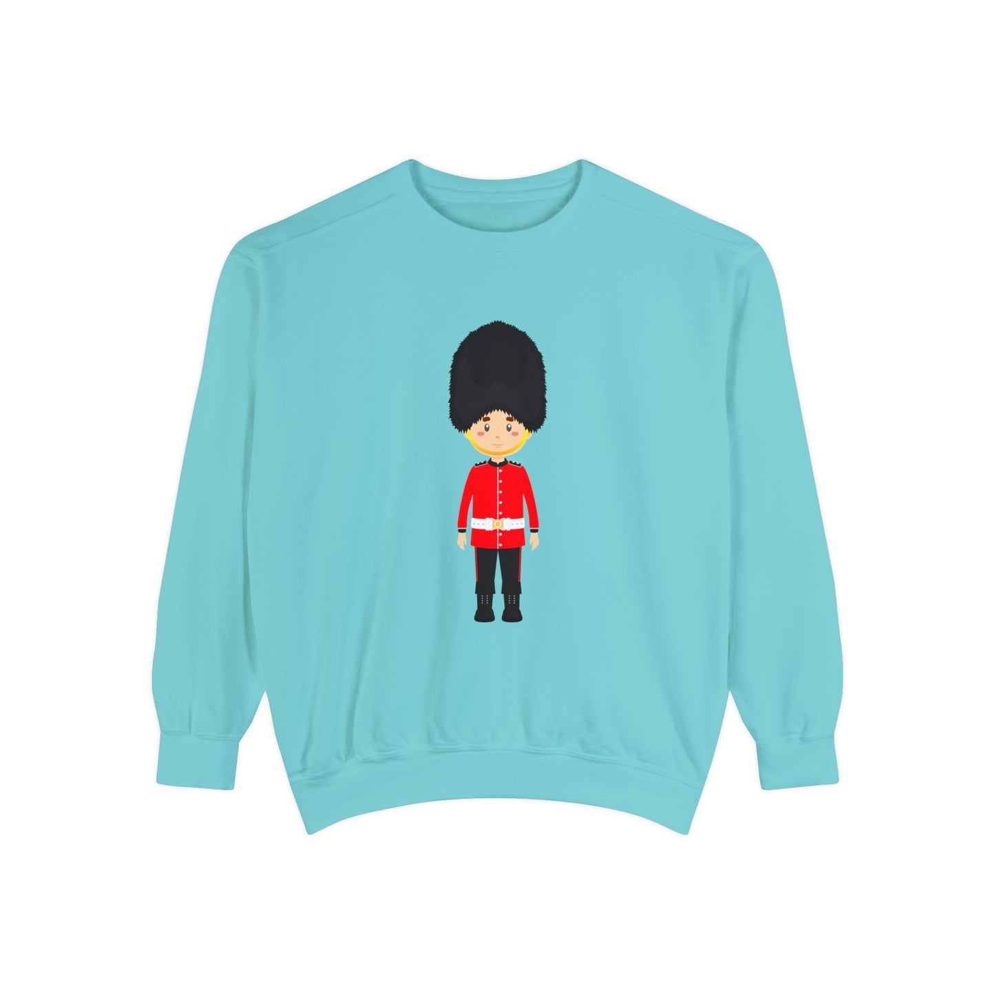 Unisex Garment-Dyed Sweatshirt - British Soldier - Classic Military Elegance and Honorable