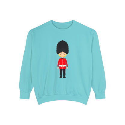 Unisex Garment-Dyed Sweatshirt - British Soldier - Classic Military Elegance and Honorable